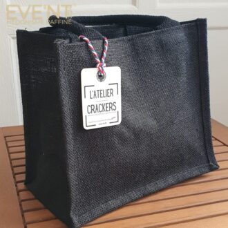 Sac toile de jute  "L'Atelier Crackers"