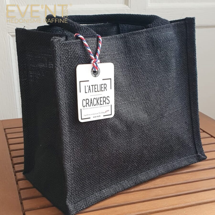 Sac toile de jute  "L'Atelier Crackers"